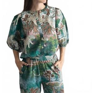 NEW LAS SUREÑAS balloon paradise shirt in green